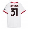 AC Milan Strahinja Pavlovic #31 Bortatröja Dam 2024-25 Korta ärmar